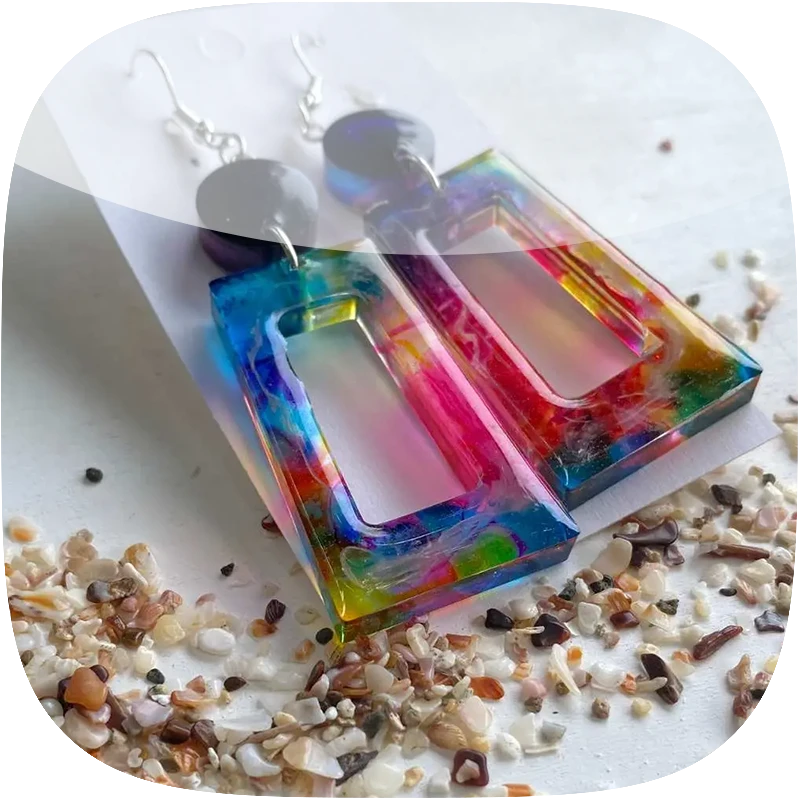 ARETES-CON-TINTAS-AL-ALCOHOL-RESINA aretes con tintas al alcohol
